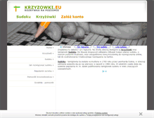 Tablet Screenshot of krzyzowki.eu